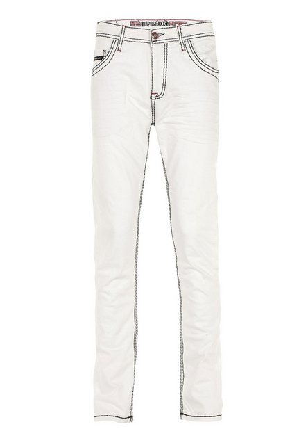 Cipo & Baxx Regular-fit-Jeans DENIM bequeme Jeans mit auffälligen Kontrastn günstig online kaufen