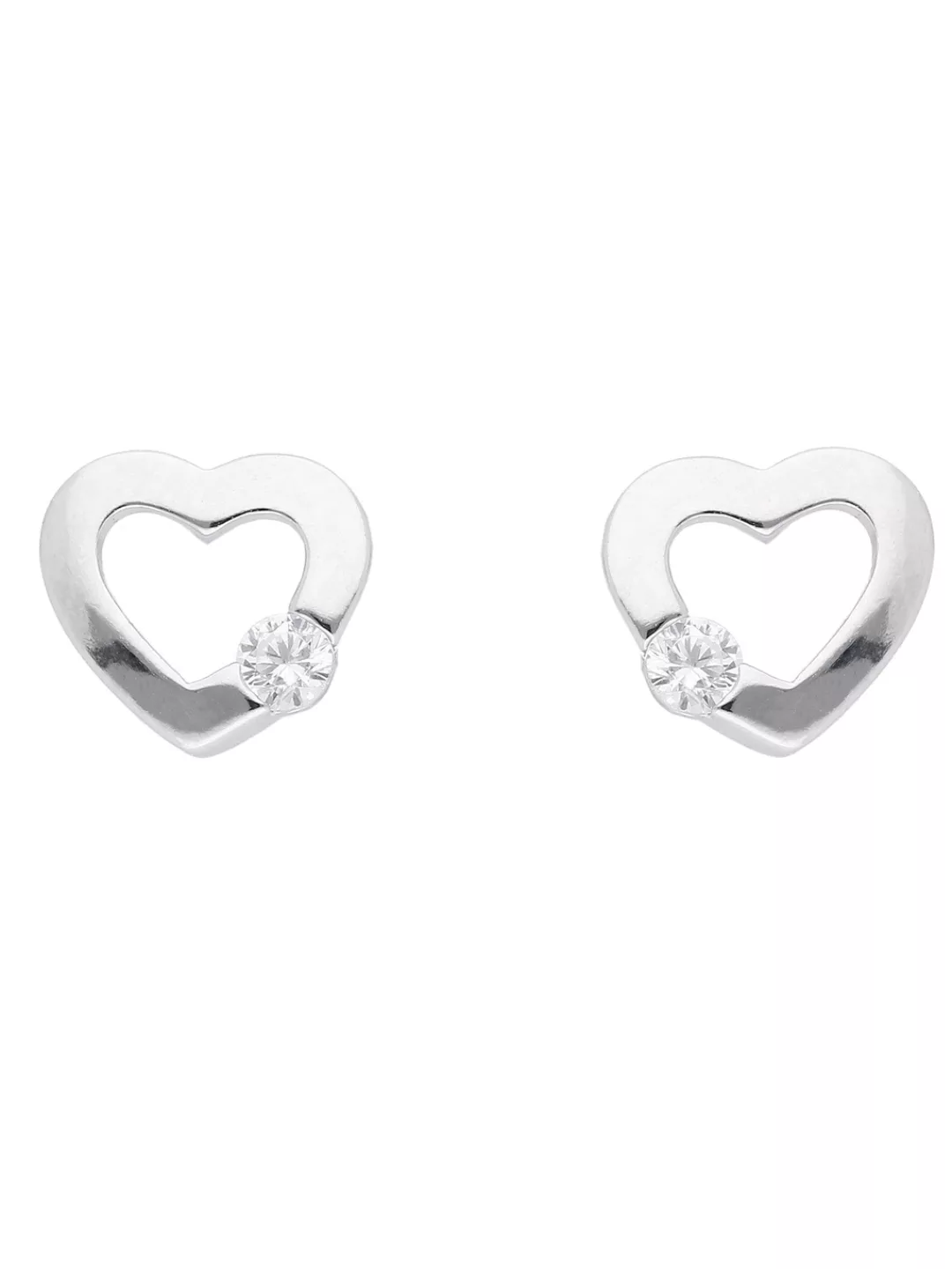 Adelia´s Paar Ohrhänger "925 Silber Ohrringe Ohrstecker Herz", mit Zirkonia günstig online kaufen