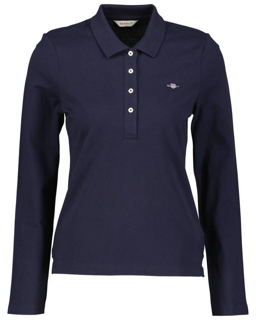 Gant Poloshirt Damen Poloshirt SLIM SHIELD LS PIQUE POLO (1-tlg) günstig online kaufen