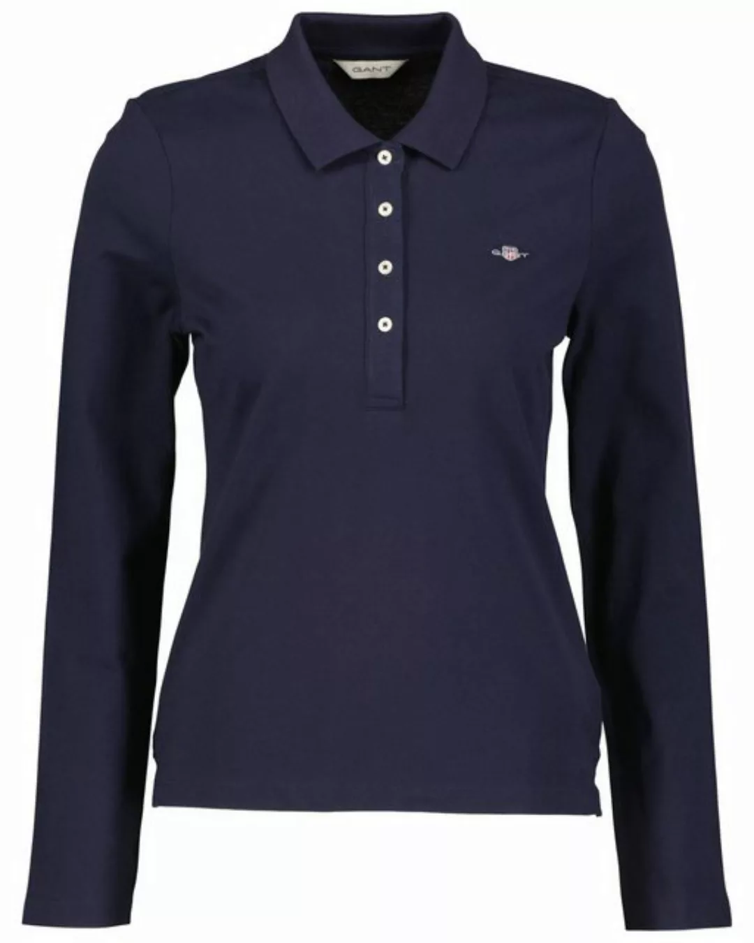 Gant Poloshirt Langarm-Piquepolo Slim Shield günstig online kaufen