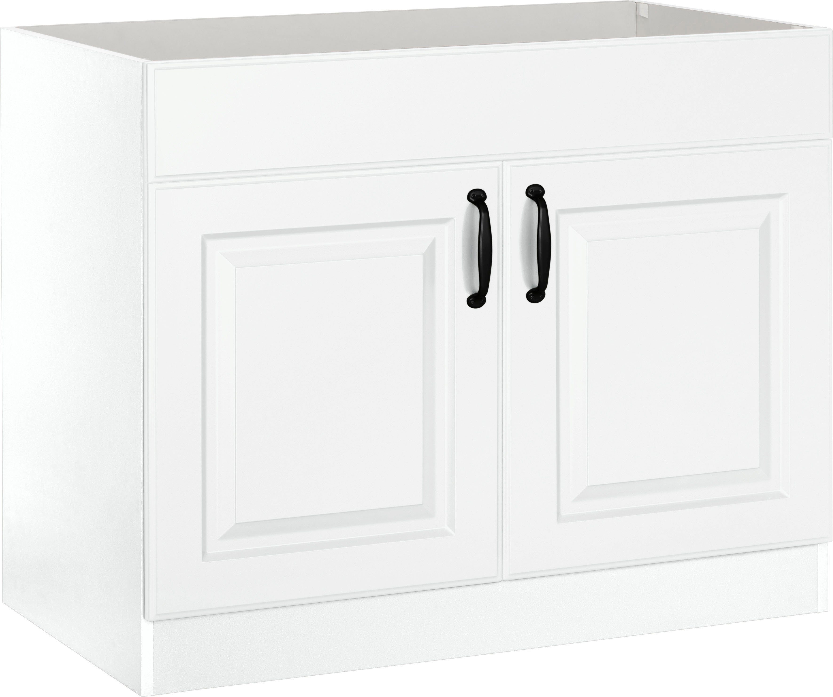 wiho Küchen Spülenschrank "Erla", 100 cm breit mit Kassettenfront, ohne Arb günstig online kaufen