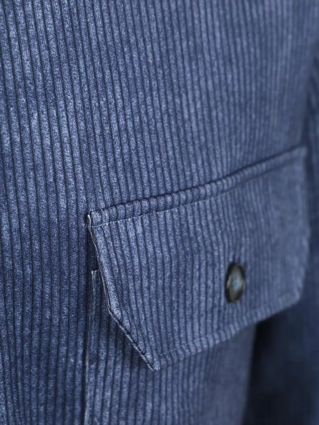 DESOTO Hemdjacke Cord Optics Blau - Größe M günstig online kaufen