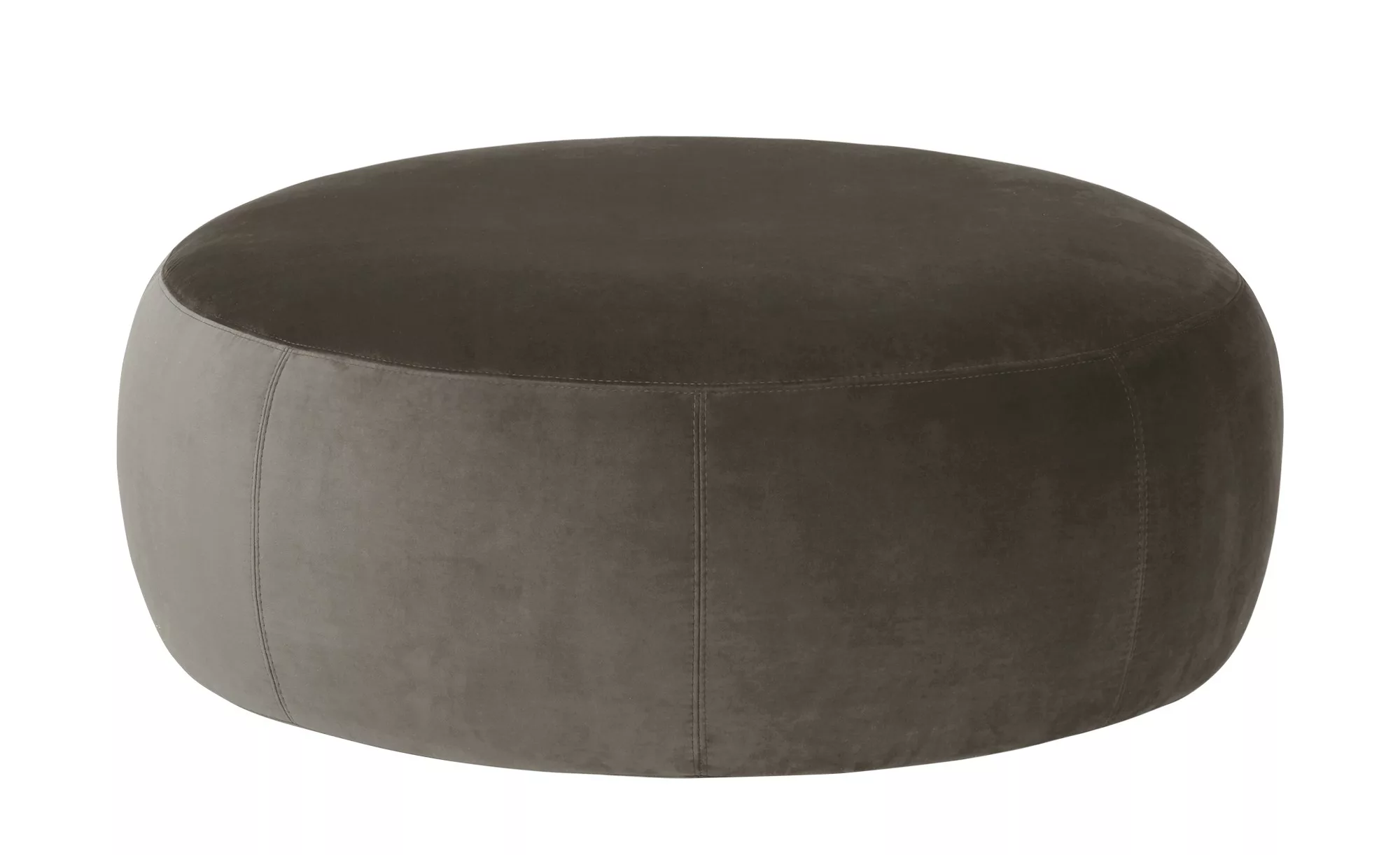 pop Samt Hocker  Amadi - grau - 40 cm - Polstermöbel > Hocker - Möbel Kraft günstig online kaufen