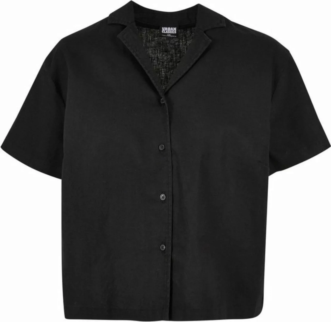 URBAN CLASSICS Klassische Bluse "Damen Ladies Linen Mixed Resort Shirt" günstig online kaufen