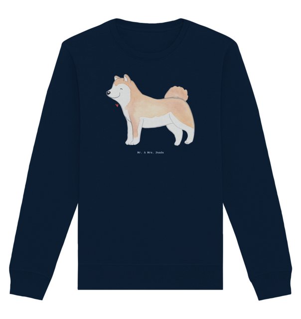 Mr. & Mrs. Panda Longpullover Größe S Akita Inu Moment - French Navy - Gesc günstig online kaufen