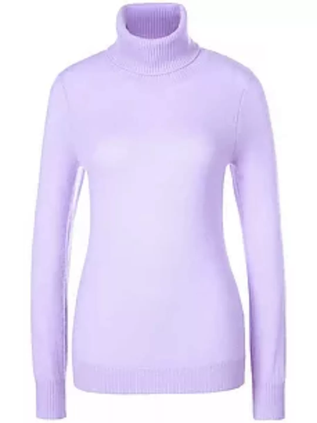 Rollkragen-Pullover aus 100% Premium-Kaschmir Peter Hahn Cashmere lila günstig online kaufen