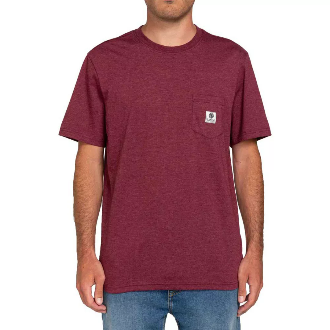 Element Basic Pocket Label Kurzärmeliges T-shirt XS Vint Red Heather günstig online kaufen