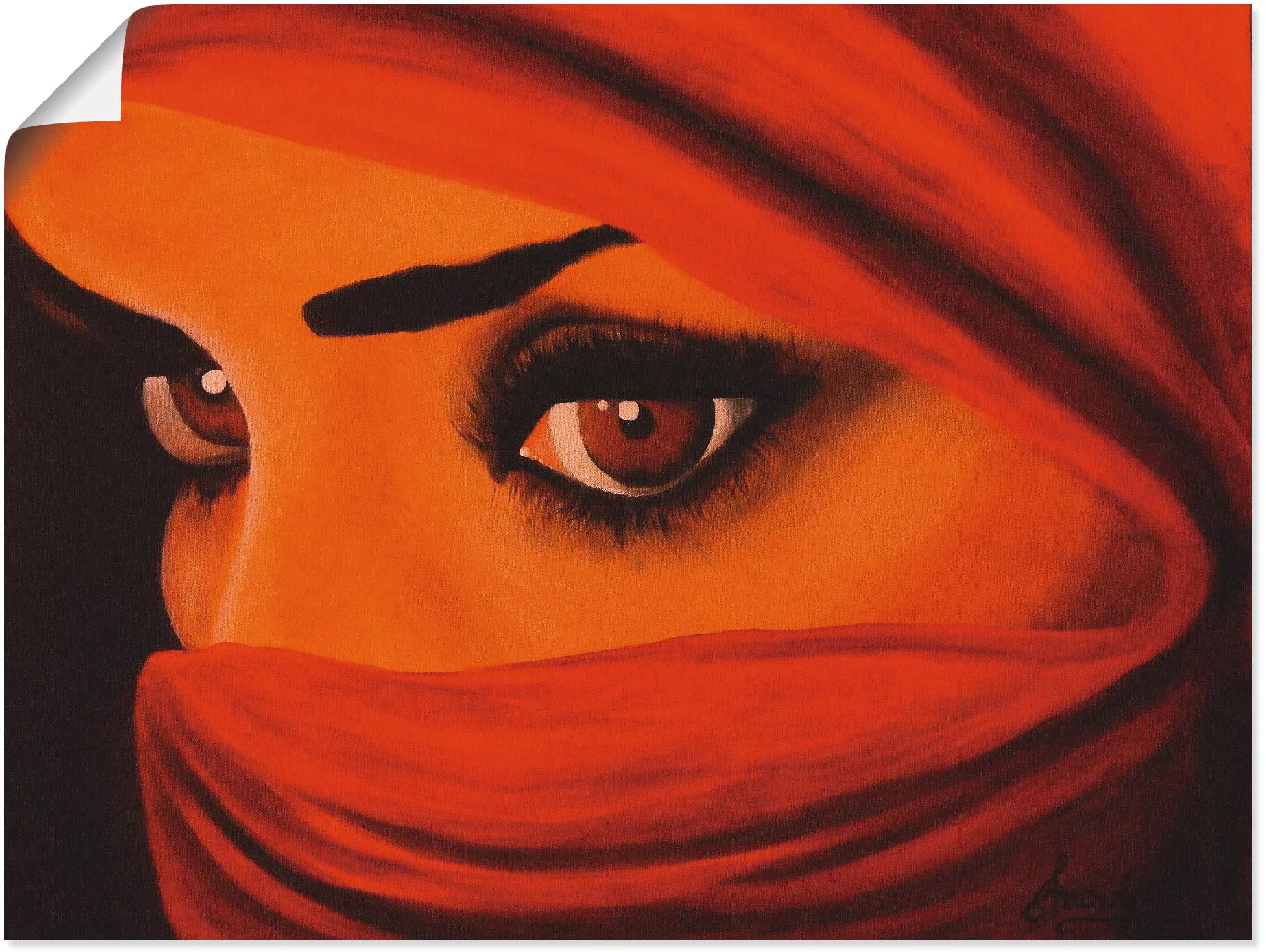 Artland Wandbild »Tuareg-Die von Gott Verlassene«, Frau, (1 St.), als Leinw günstig online kaufen