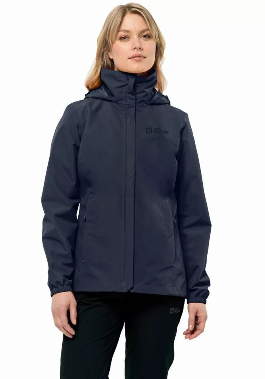 Jack Wolfskin Funktionsjacke STORMY POINT 2L JKT W mit verstaubarer Kapuze günstig online kaufen