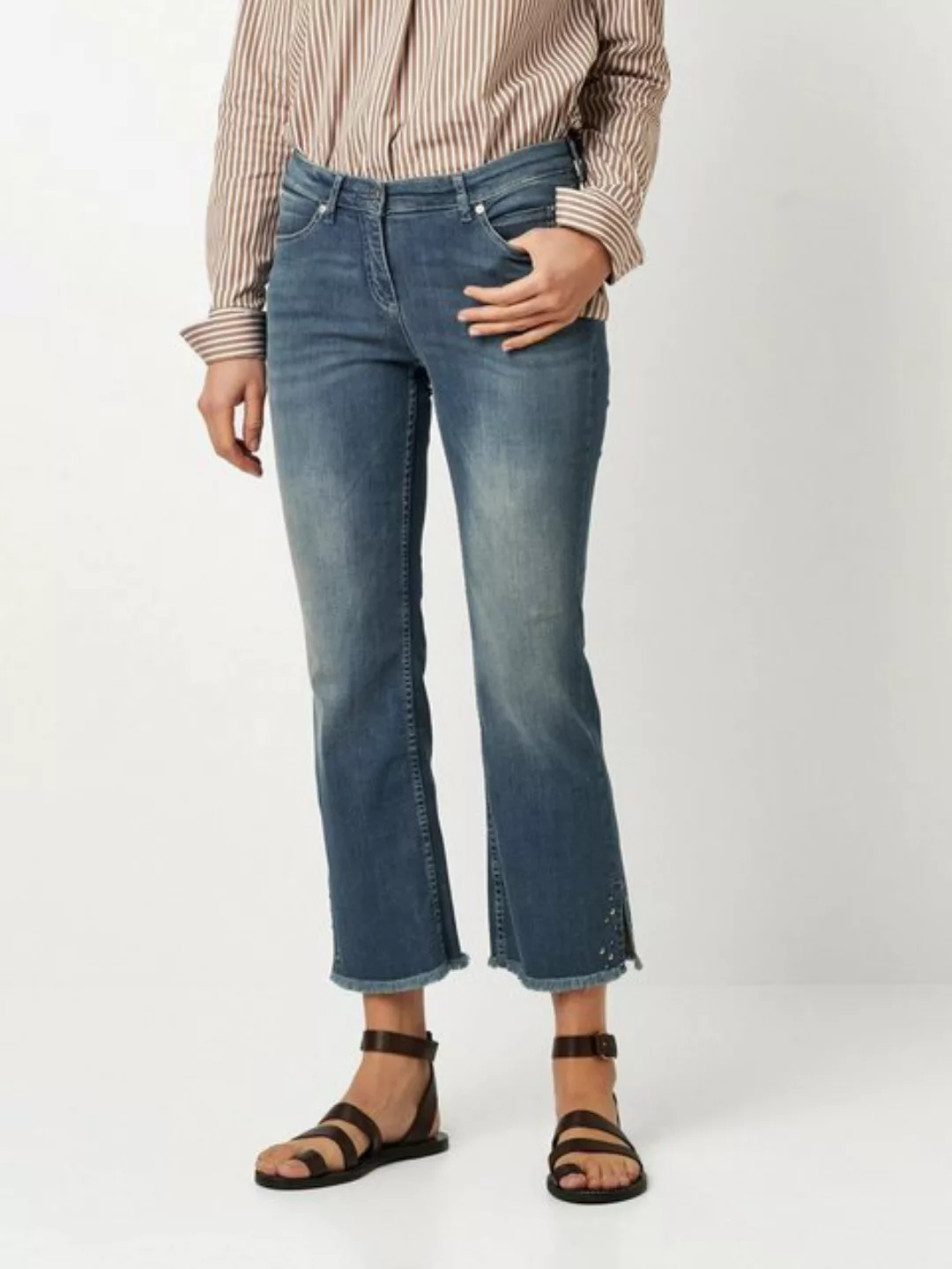 TONI Bootcut-Jeans Perfect Shape mit ausgefransten Säumen günstig online kaufen