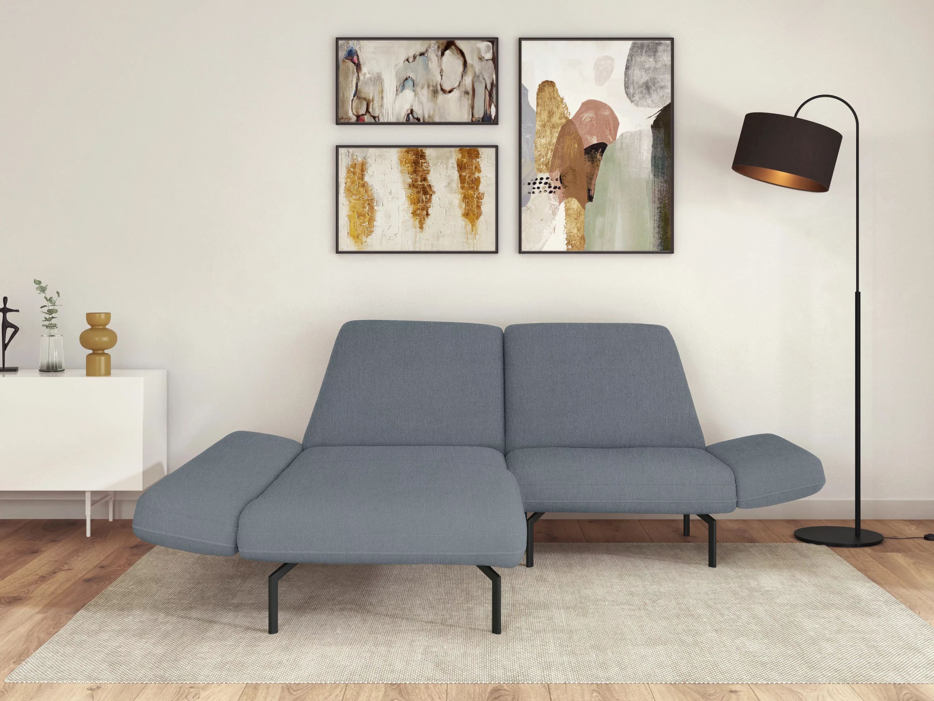 DOMO collection Ecksofa "Avellino L-Form", mit Arm- und Rückenfunktion günstig online kaufen
