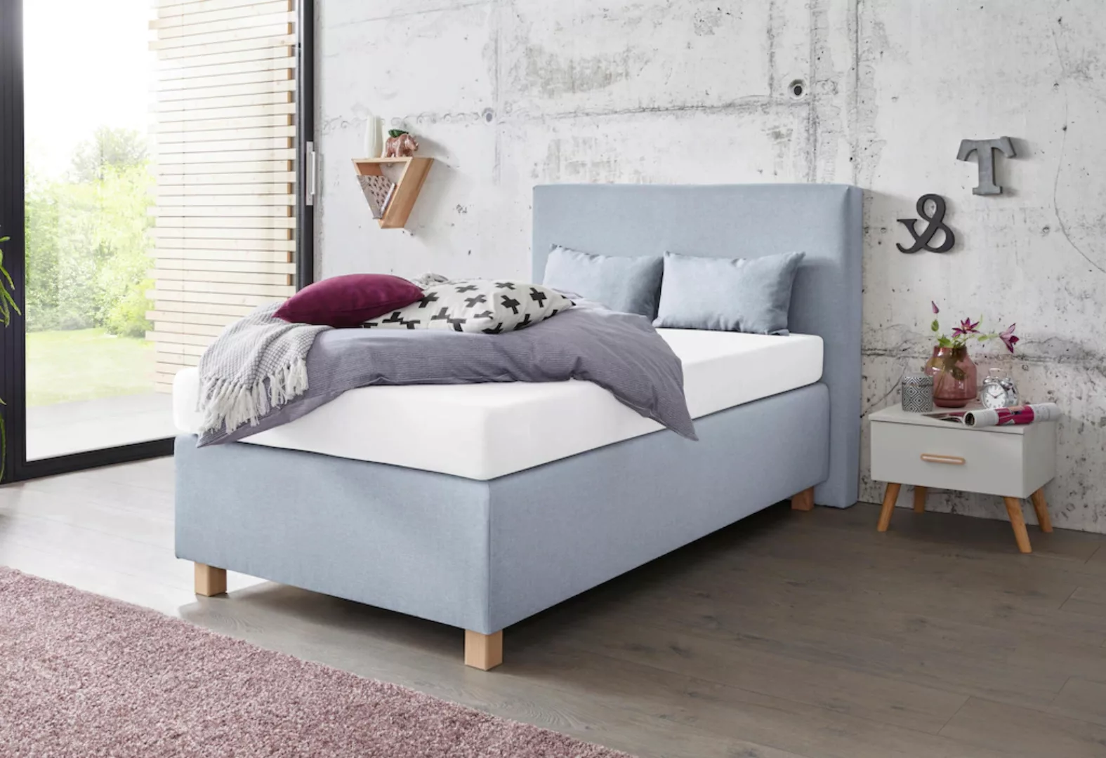 Westfalia Schlafkomfort Boxspringbett, mit Zierkissen günstig online kaufen