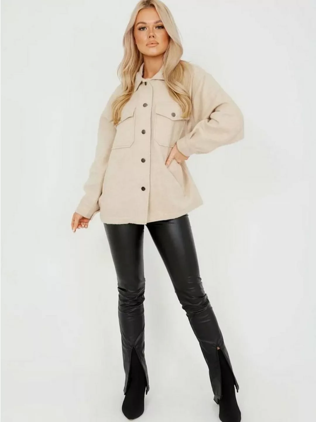 Worldclassca Flanellbluse Worldclassca Damen Oversized Hemd Hemdjacke einfa günstig online kaufen