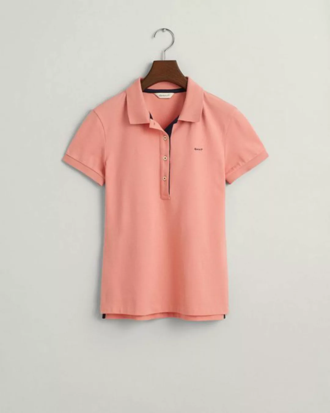 Gant Poloshirt CONTRAST COLLAR SS PIQUE POLO, PEACHY PINK günstig online kaufen