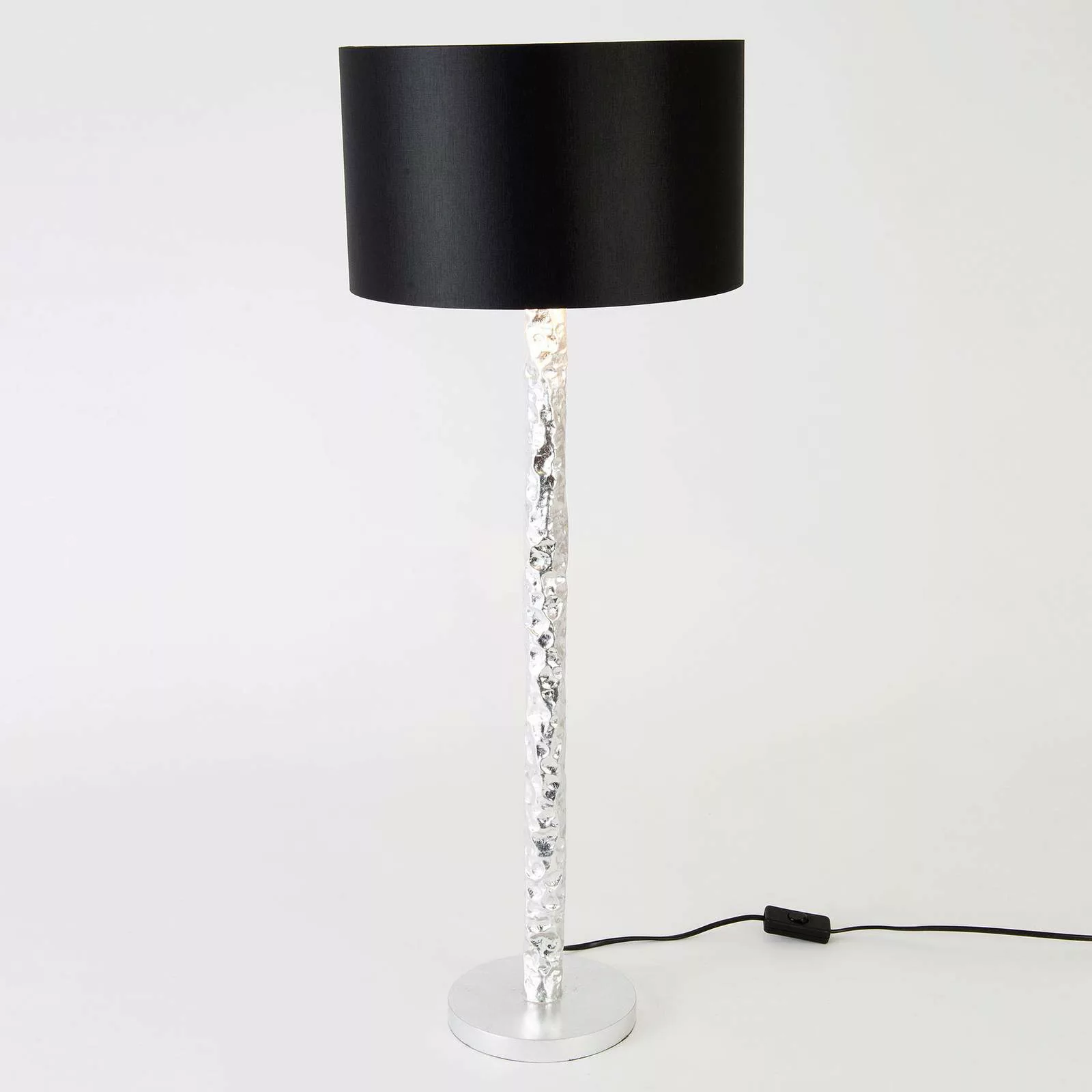 Tischlampe Cancelliere Rotonda schwarz/silber 79cm günstig online kaufen
