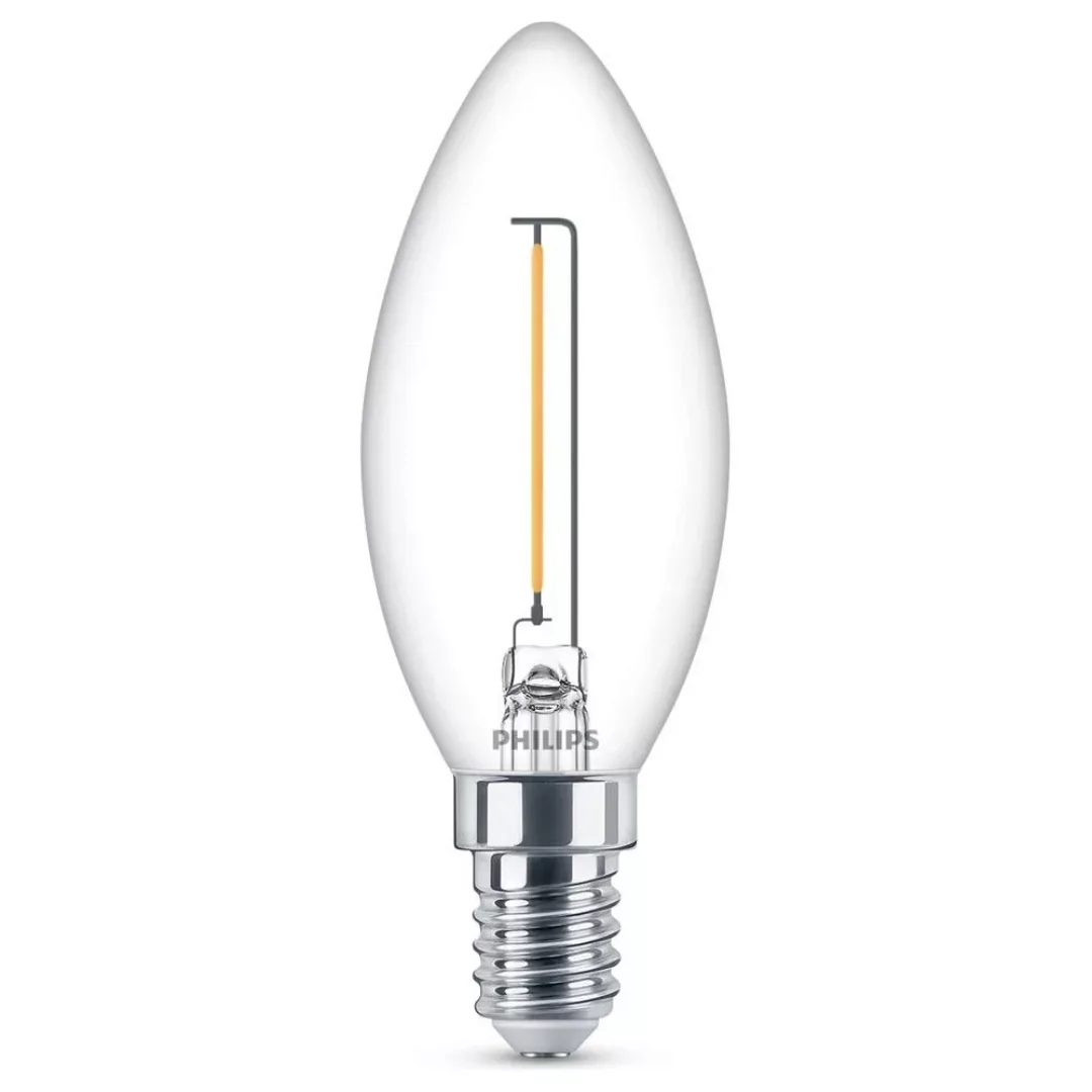 Philips LED Lampe ersetzt 15W, E14 Kerze B35, klar, warmweiß, 136 Lumen, ni günstig online kaufen