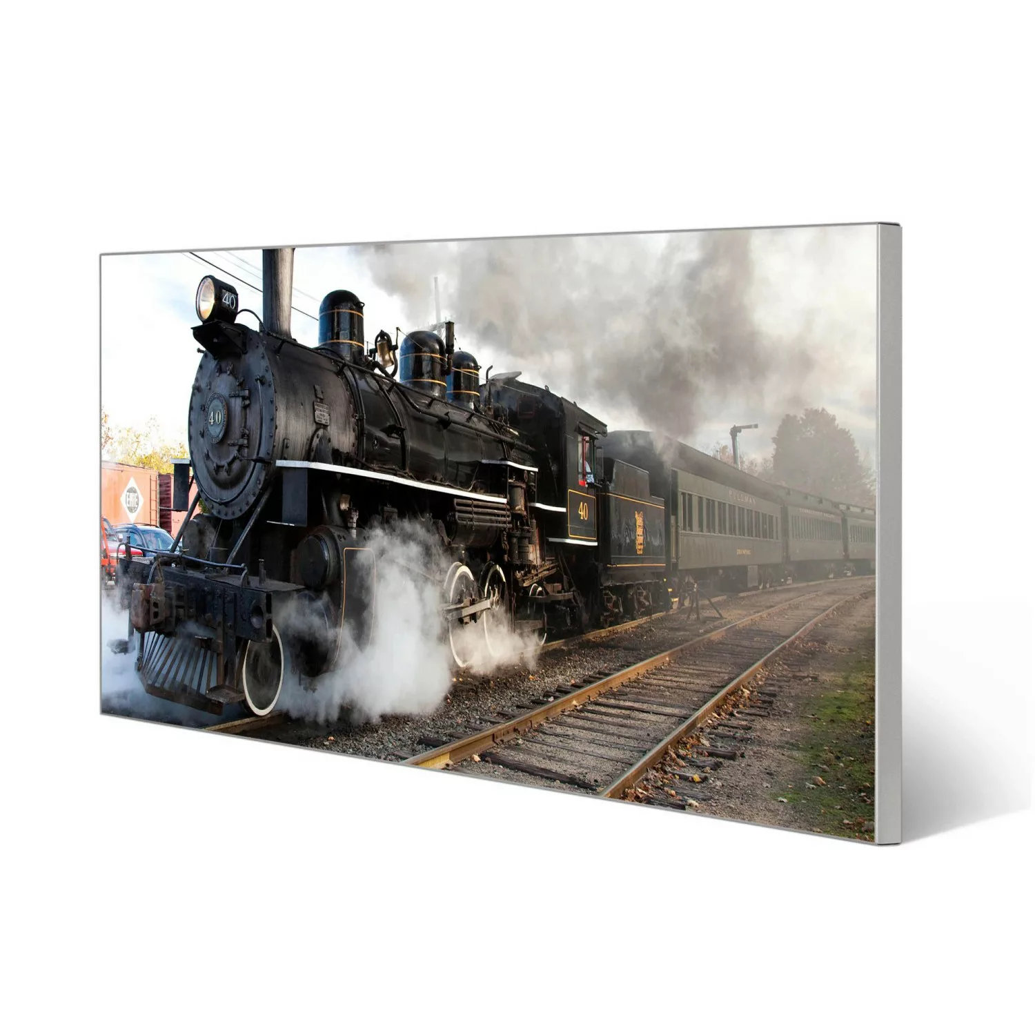 Banjado Magnettafel 78x37cm Magnetwand  Silber Aus Metall Magnetpinnwand Pi günstig online kaufen