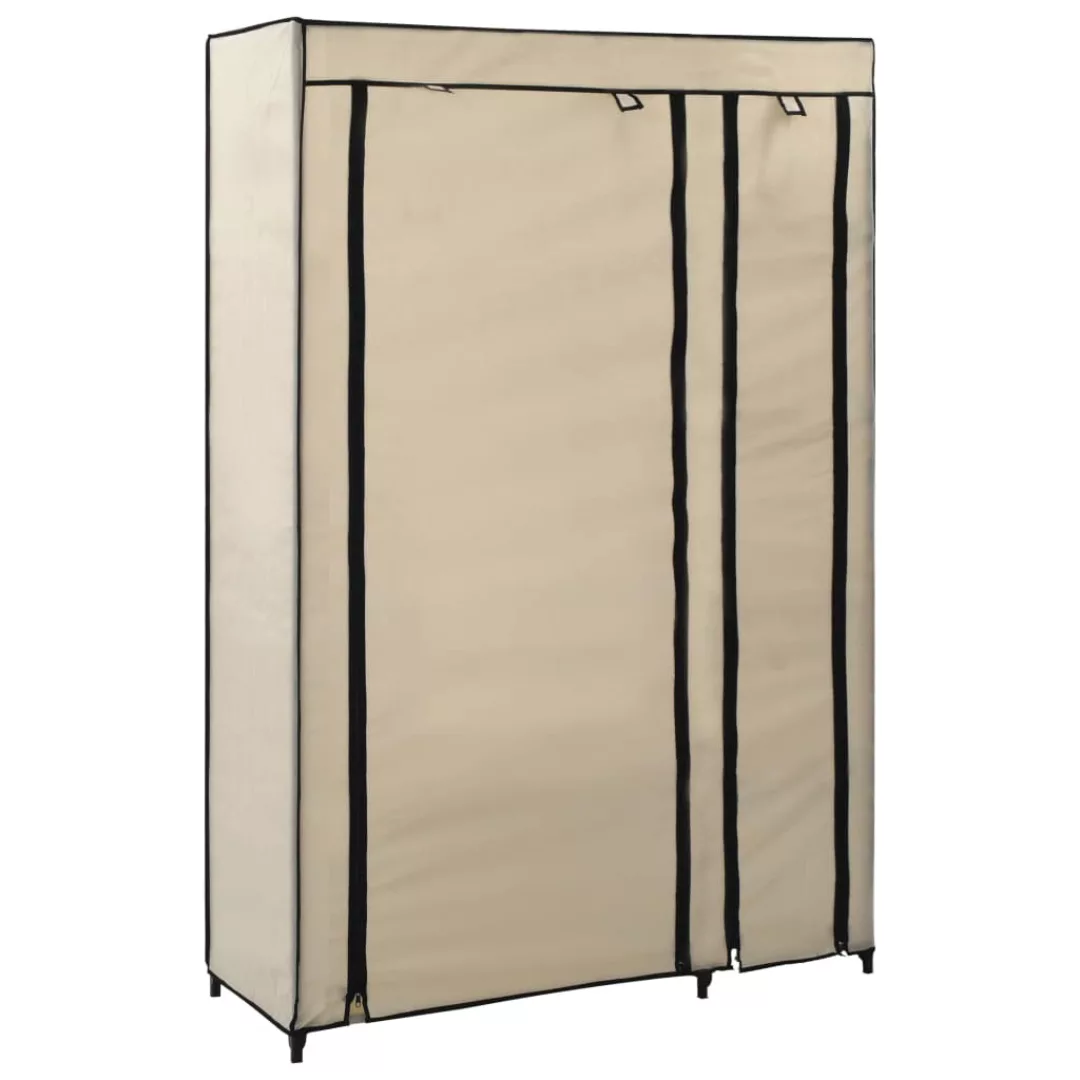 vidaXL Kleiderschrank Kleiderschrank Faltschränke 2 Stk Creme 110x45x175 cm günstig online kaufen