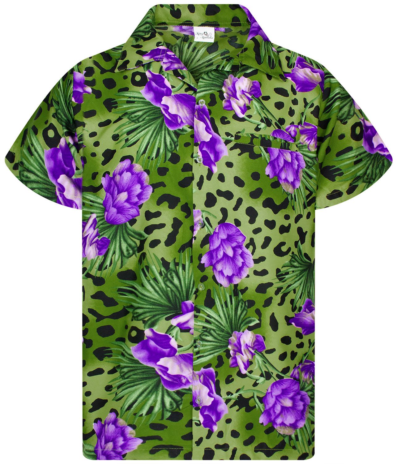 King Kameha Hawaiihemd Leopard Flowers Funky günstig online kaufen