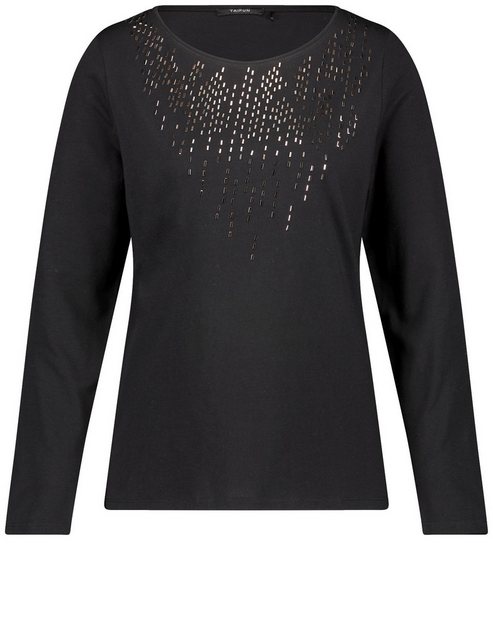 Taifun Langarmshirt Langarmshirt mit Glitzersteinchen günstig online kaufen