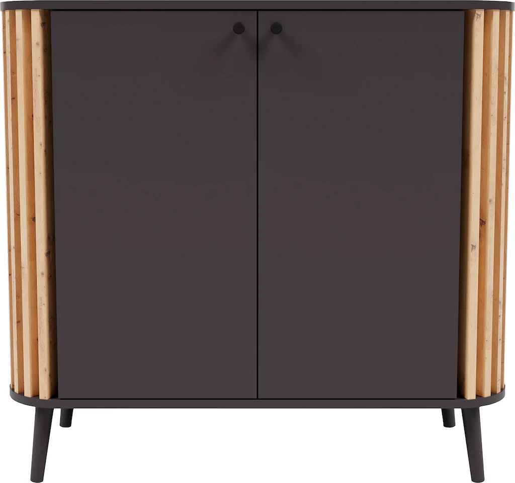 INOSIGN Kommode "Stavanger, Breite 92 cm, Paneel-Stäbchen-Optik, 2 Türen, 2 günstig online kaufen