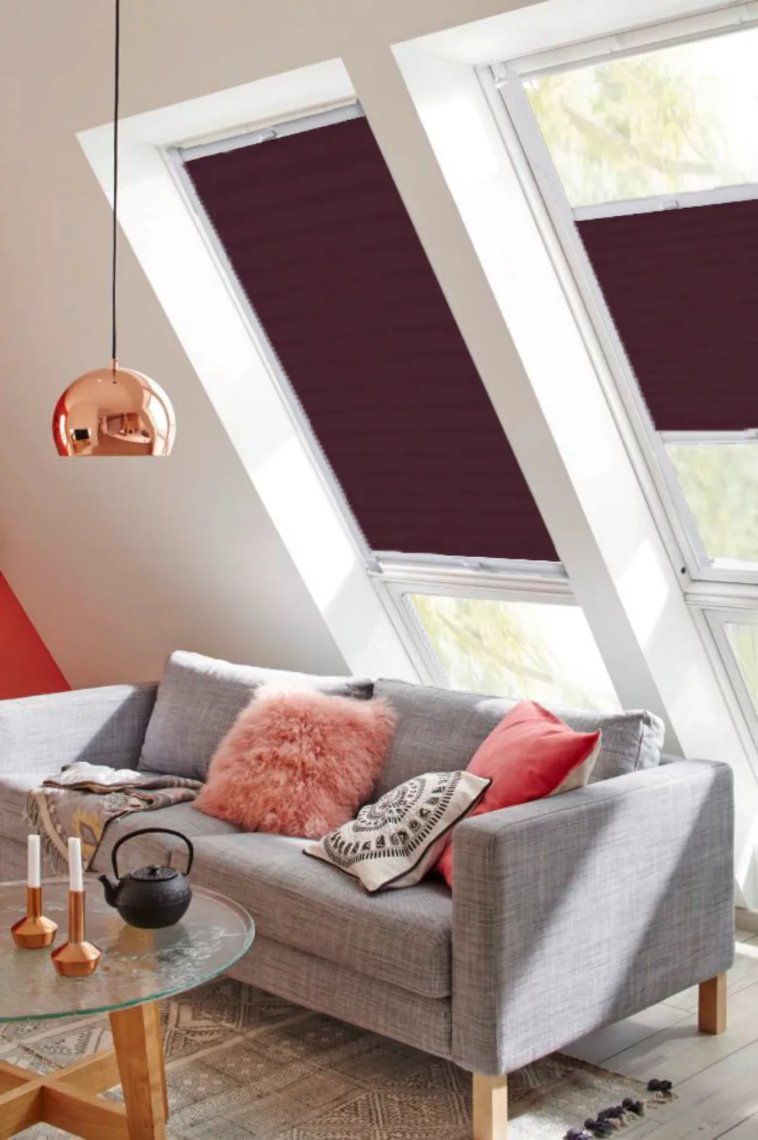 sunlines Dachfensterplissee »StartUp Style Crush«, Lichtschutz, verspannt günstig online kaufen