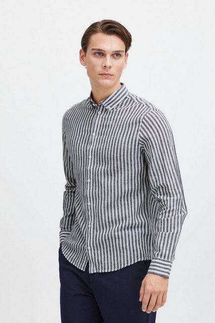 Casual Friday Langarmhemd CFAnton LS BD striped linen mix shirt Shirt aus L günstig online kaufen