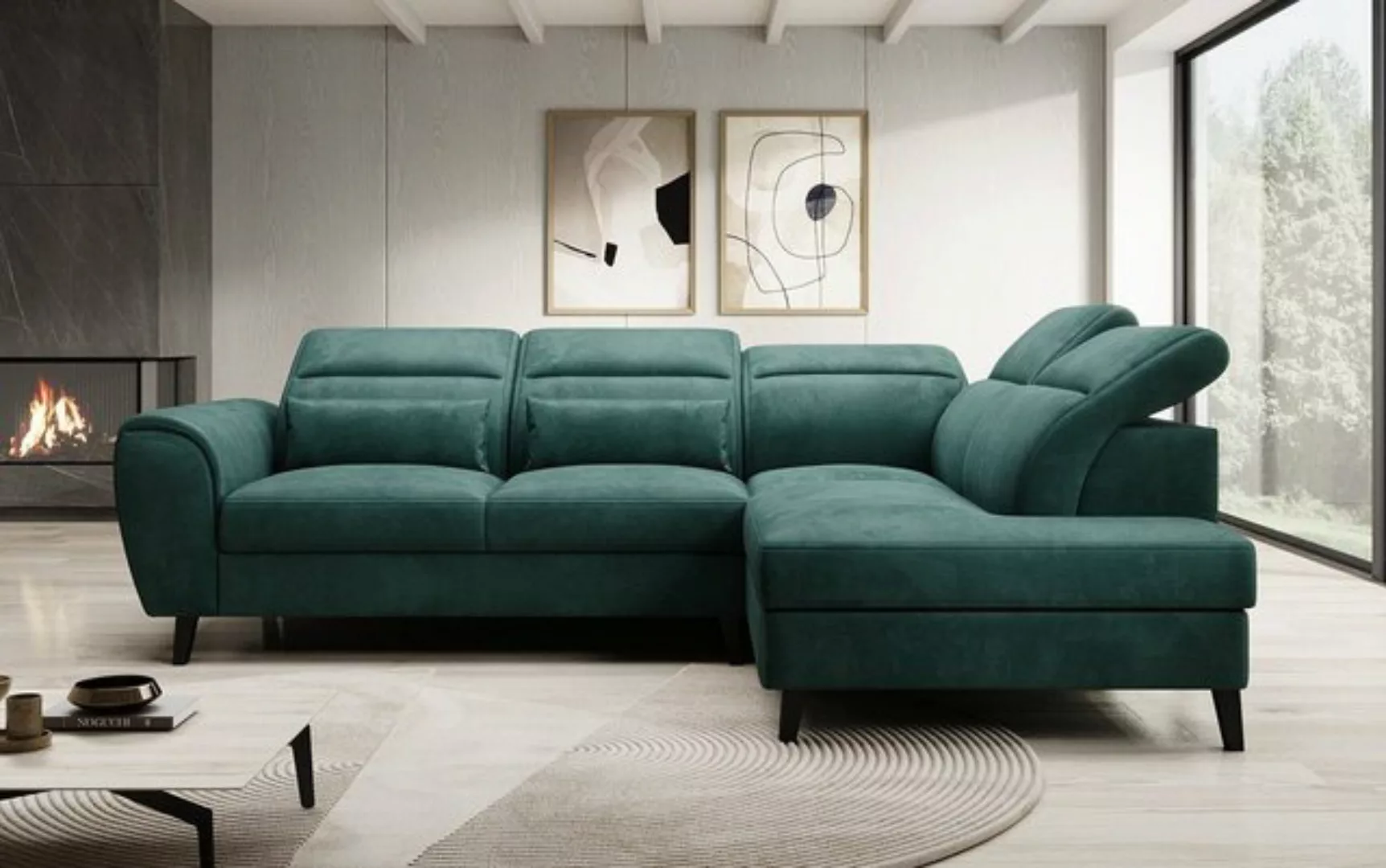 Luxusbetten24 Sofa Designer Sofa Nobile, mit verstellbarer Rückenlehne günstig online kaufen