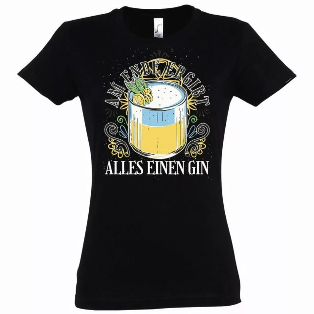 Youth Designz T-Shirt Am Ende ergibt alles einen Gin Damen Shirt im Fun-Loo günstig online kaufen