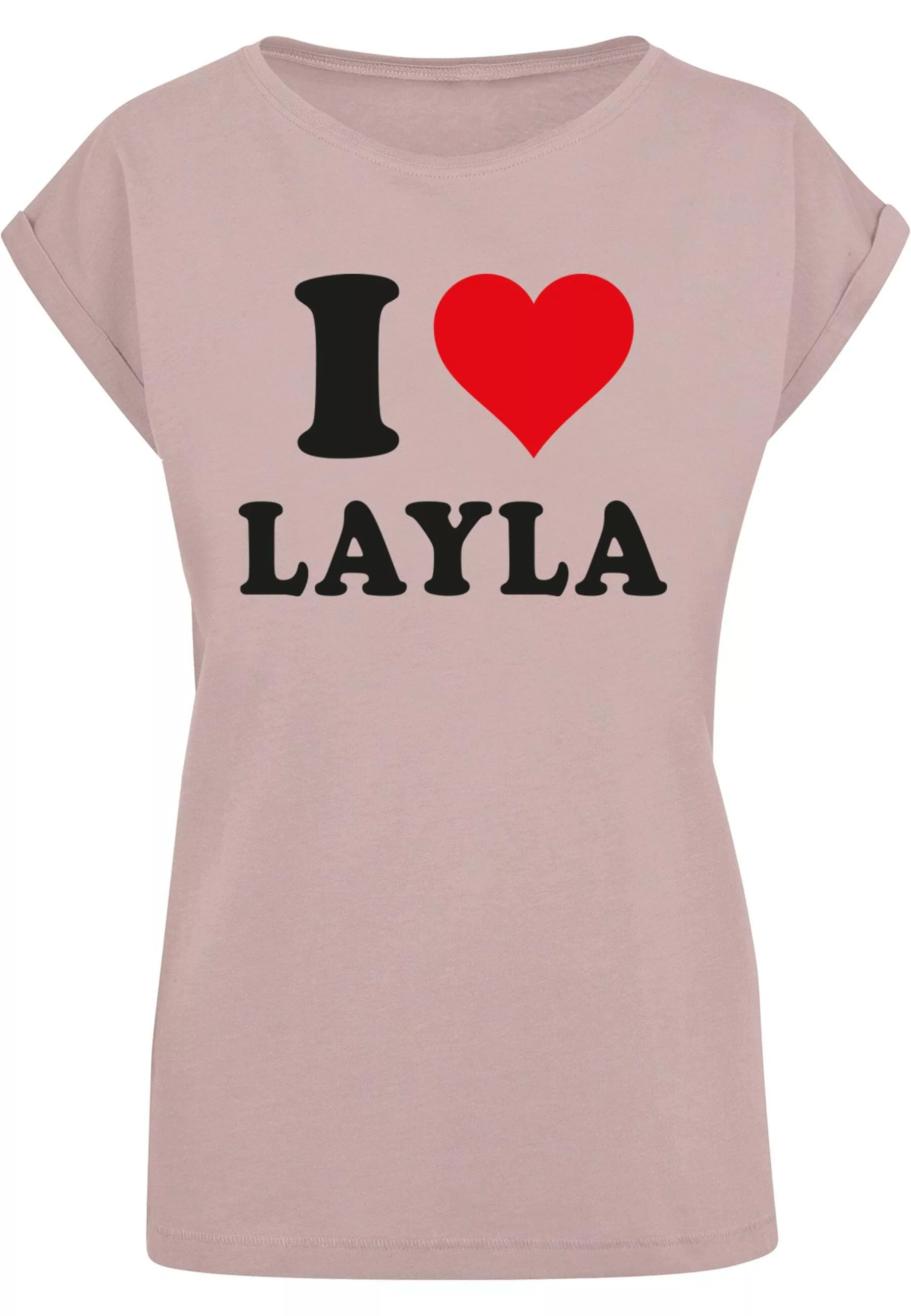 Merchcode T-Shirt "Merchcode Damen Ladies I Love Layla T-Shirt" günstig online kaufen