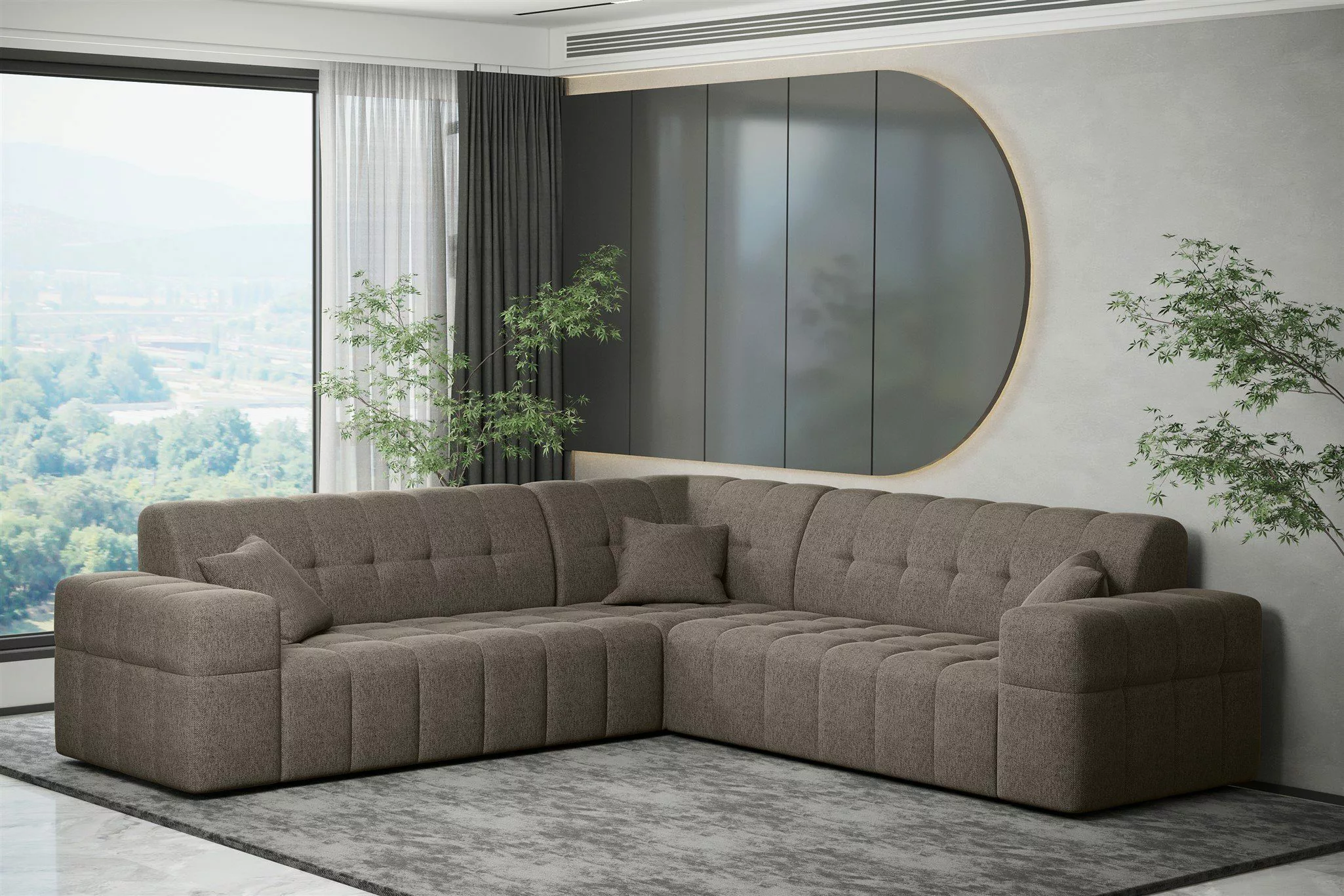 Fun Möbel Ecksofa Ecksofa Designersofa NANCY günstig online kaufen