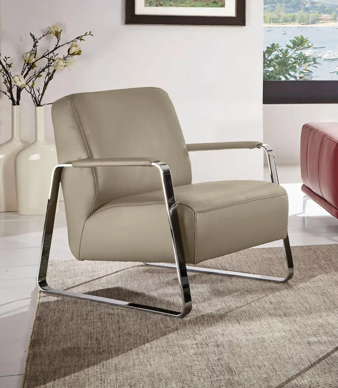 W.SCHILLIG Cocktailsessel "quadroo Designsessel, Loungesessel", mit bezogen günstig online kaufen