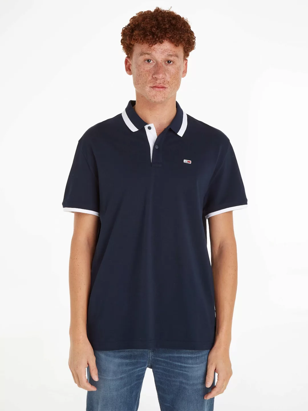 Tommy Jeans Poloshirt "TJM REG SOLID TIPPED POLO" günstig online kaufen