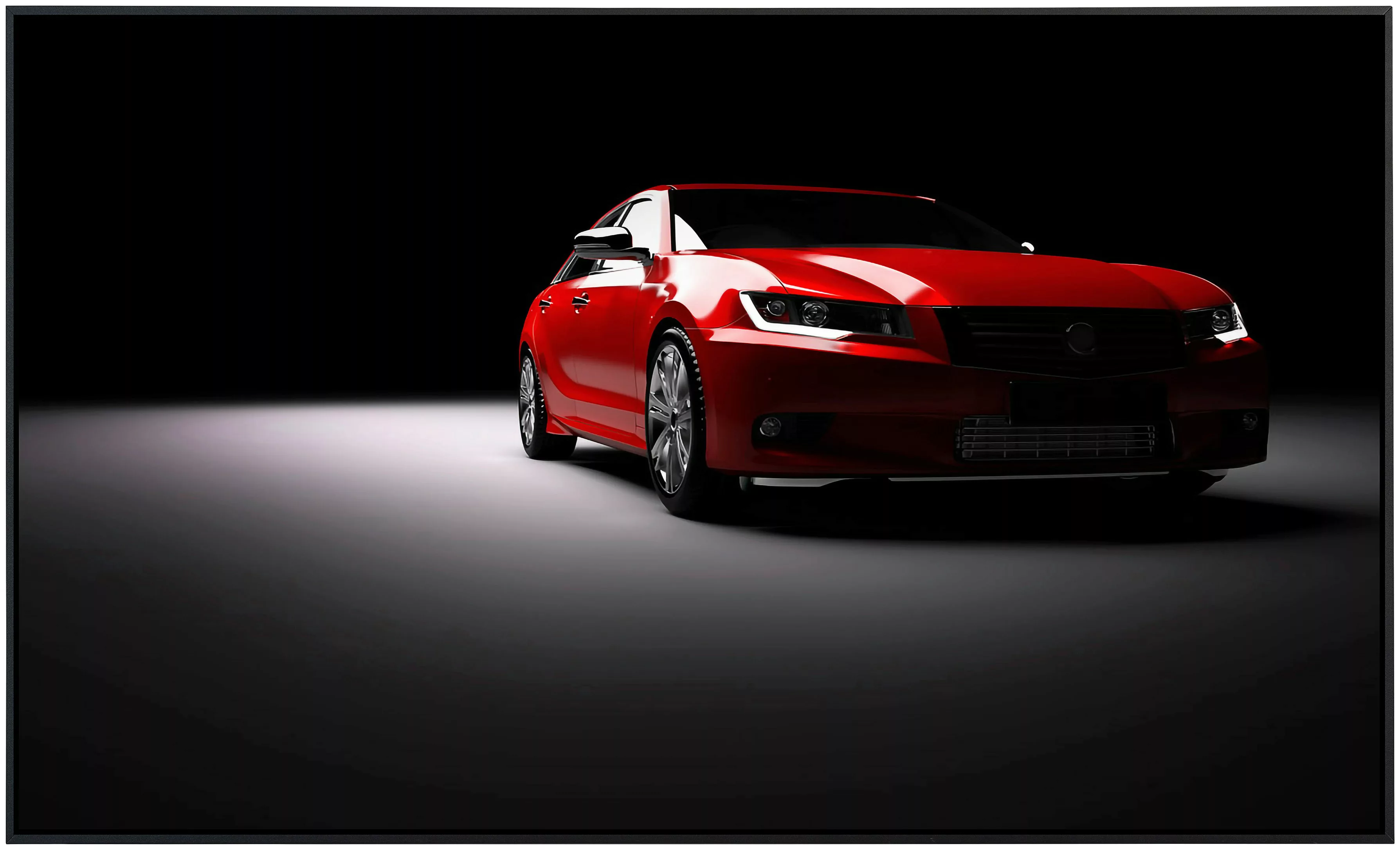 Papermoon Infrarotheizung »Rotes Auto im Rampenlicht« günstig online kaufen