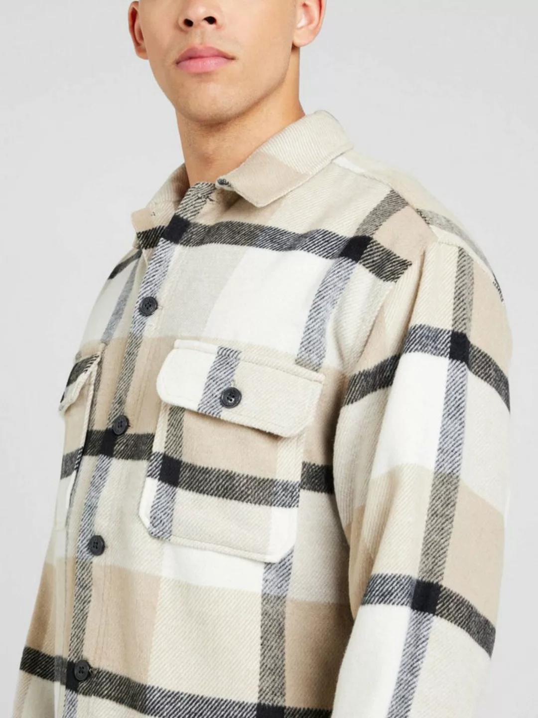 Jack & Jones Langarmhemd JJEBRADLEY OLLIE OVERSHIRT LS NOOS mit Brusttasche günstig online kaufen