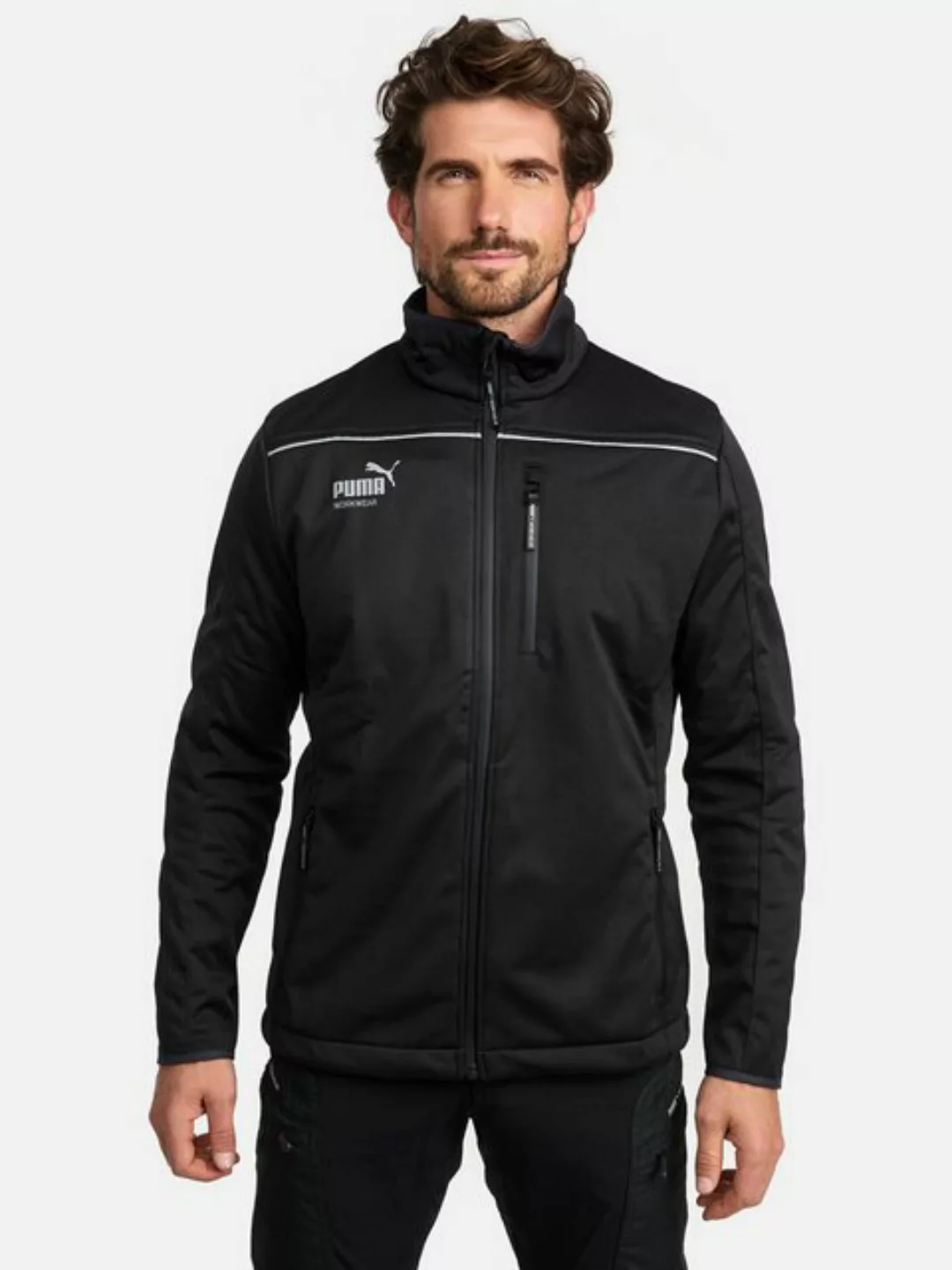 PUMA Workwear Softshelljacke ESSENTIALS Arbeitsjacke aus Drei-Lagen-Softshe günstig online kaufen