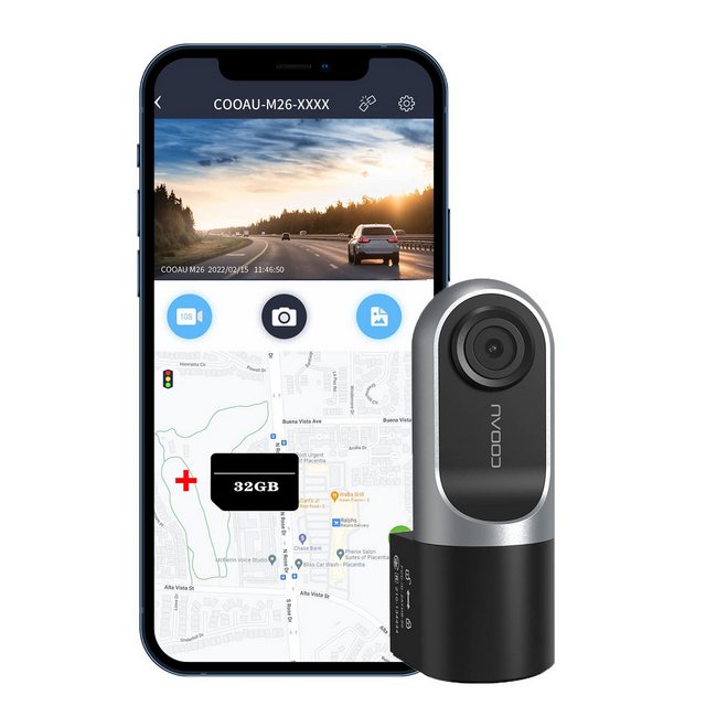 COOAU Dashcam Auto 1080P HD Autokamera Mini Video Recorder mit 32GB TF-Kart günstig online kaufen