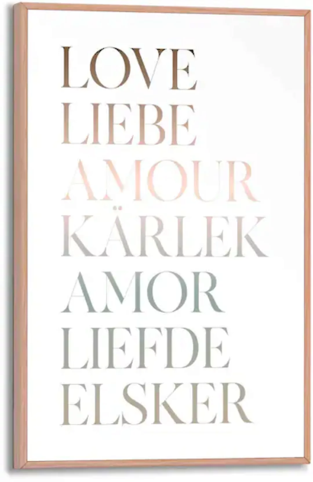 Reinders! Poster »Liebe« günstig online kaufen