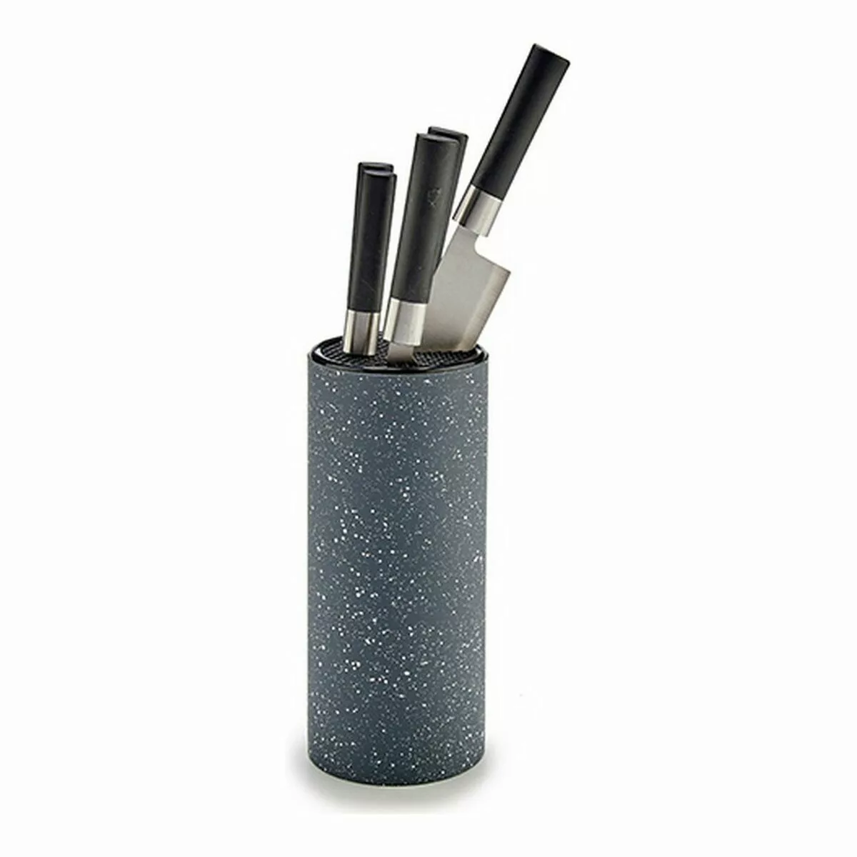 Messerset Schwarz Grau Metall (11 X 35,5 X 11 Cm) günstig online kaufen