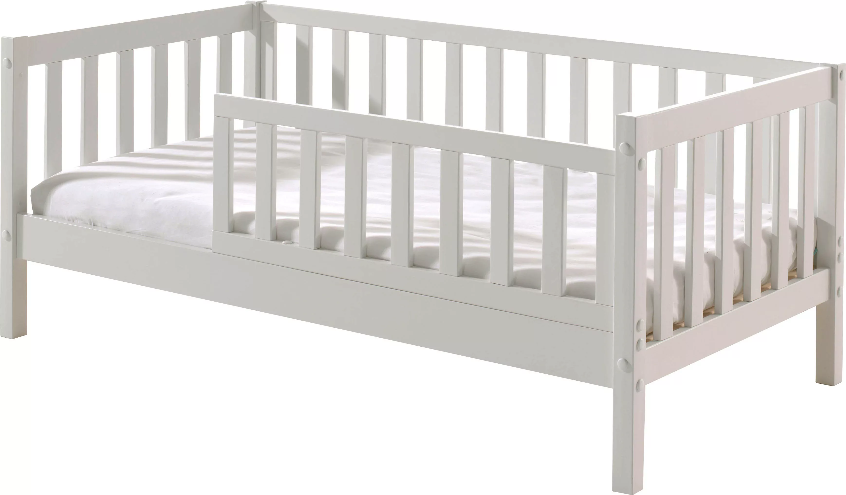 Faizee Möbel Kinderbett Juniorbett 70x140cm, Umrandung mit Sprossen, Kiefer günstig online kaufen