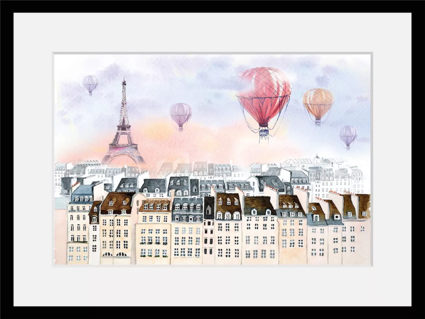 queence Bild "Heißluftballon", Städte günstig online kaufen