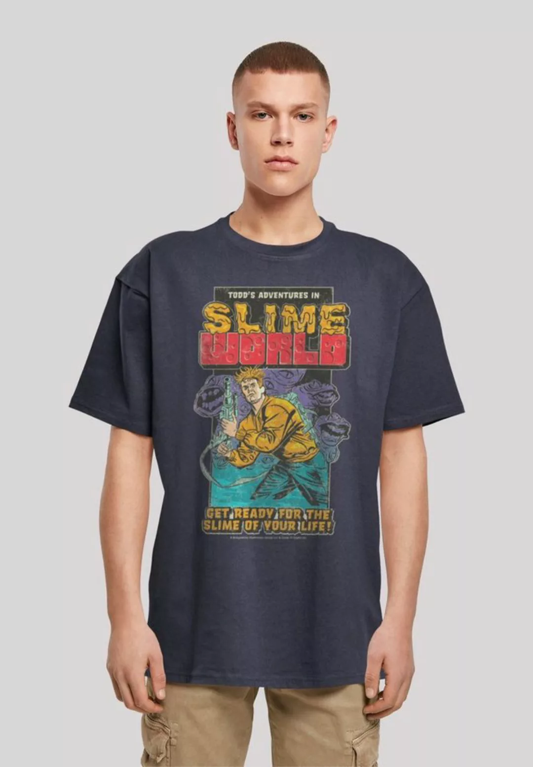 F4NT4STIC T-Shirt "Retro Gaming Todds Adventures In SlimeWorld", Print günstig online kaufen