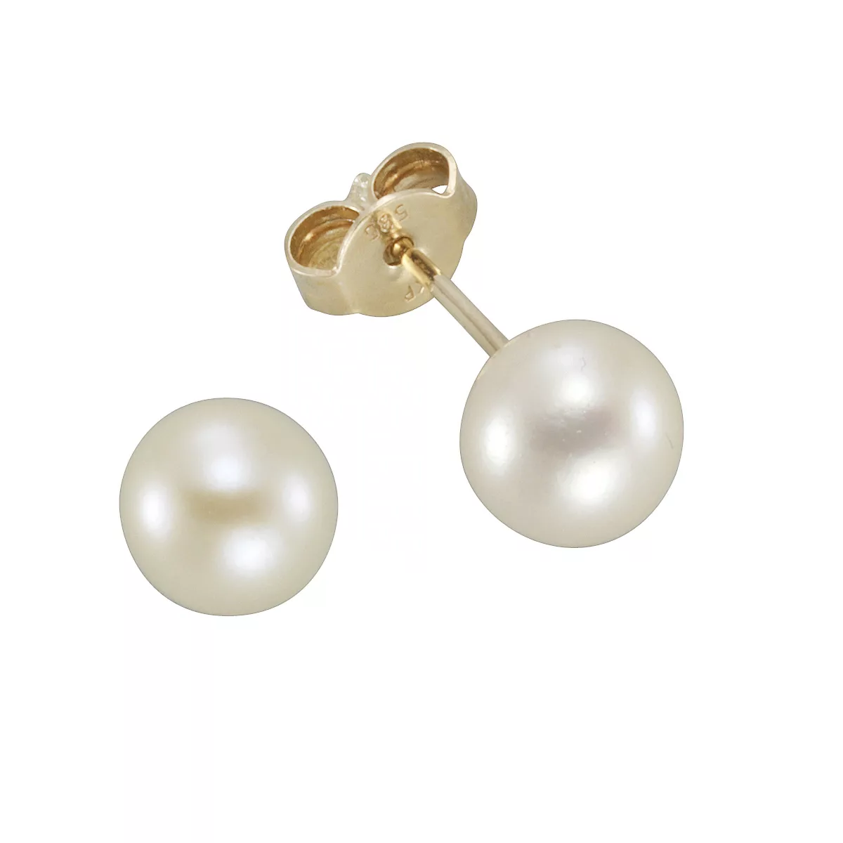 Vivance Paar Ohrstecker "333 Gold Perlen 6-6,5mm" günstig online kaufen