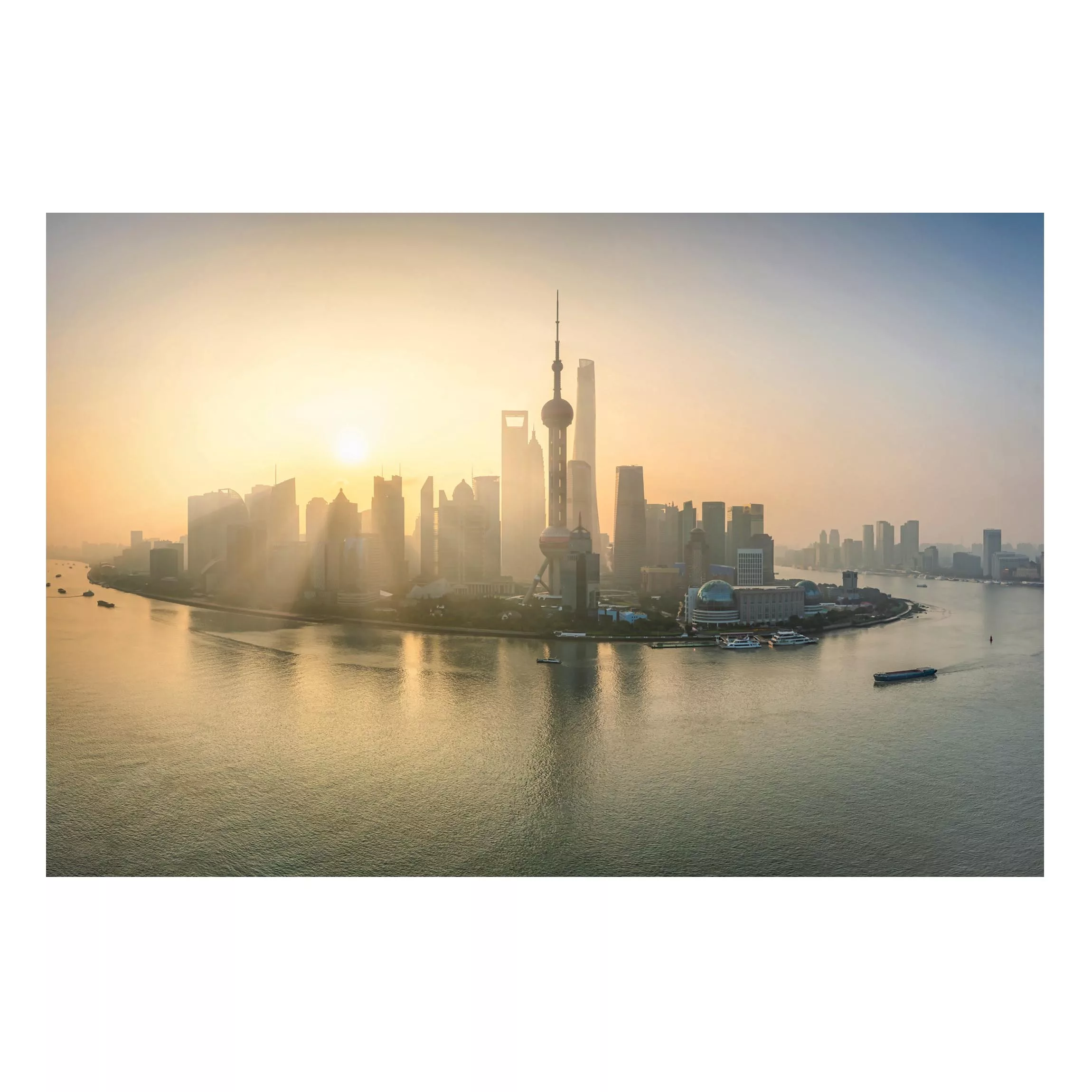 Magnettafel Pudong bei Sonnenaufgang günstig online kaufen