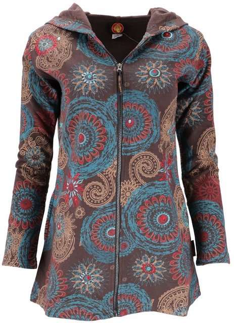 Guru-Shop Langjacke Lange Boho Hippie chic Jacke, bestickte Jacke -.. alter günstig online kaufen