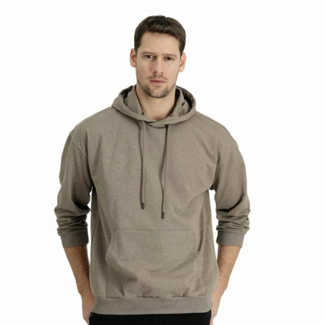 KIGILI Sweatshirt KIGILI Herren Kapuzen-Sweatshirt mit Taschen, Langarm, Re günstig online kaufen