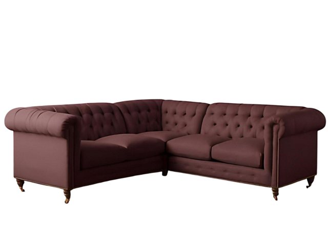 Xlmoebel Ecksofa Designer Ecksofa Chesterfield mit Polsterung in Textil, So günstig online kaufen