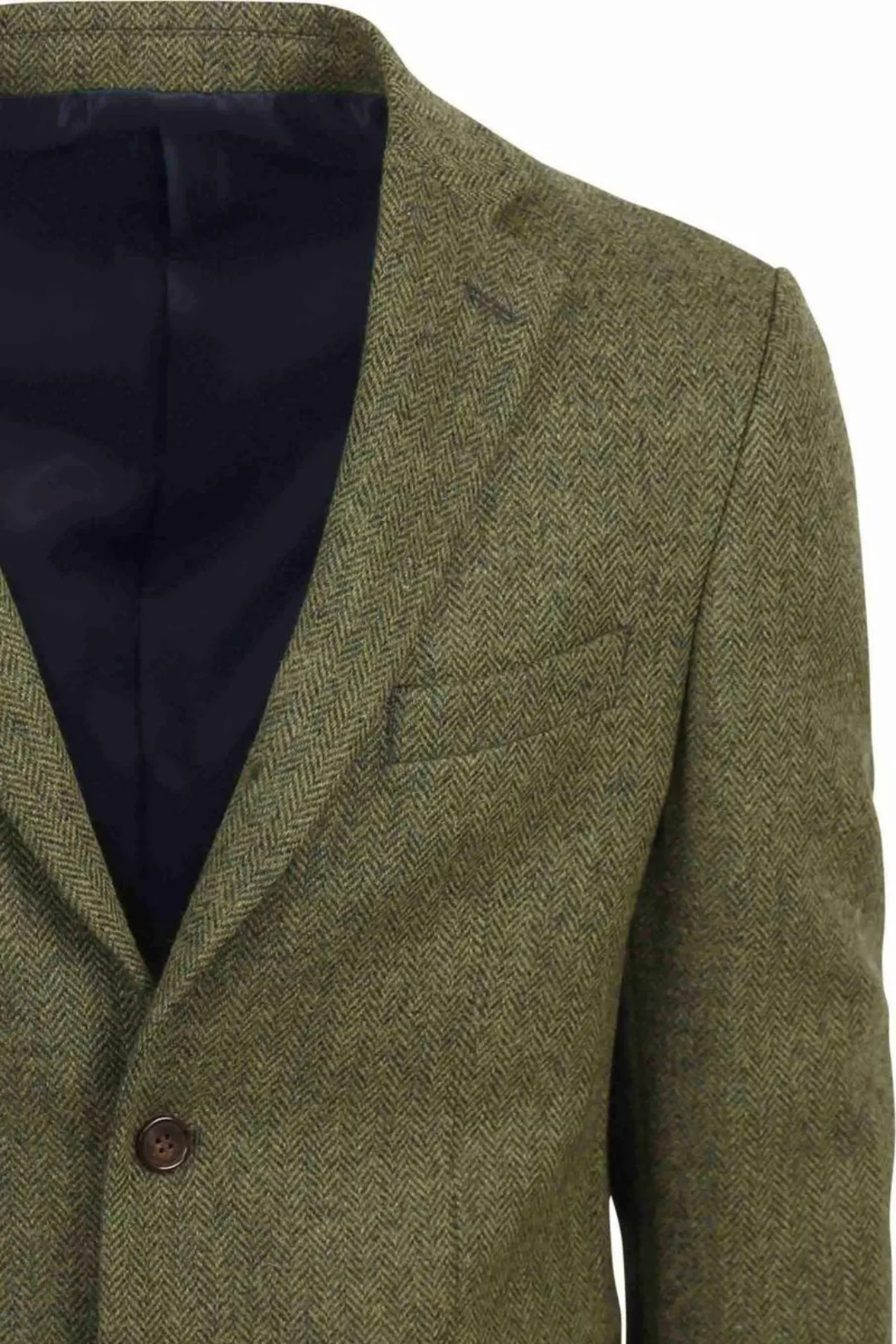 Suitable Tweed Blazer Herringbone Grün - Größe 54 günstig online kaufen