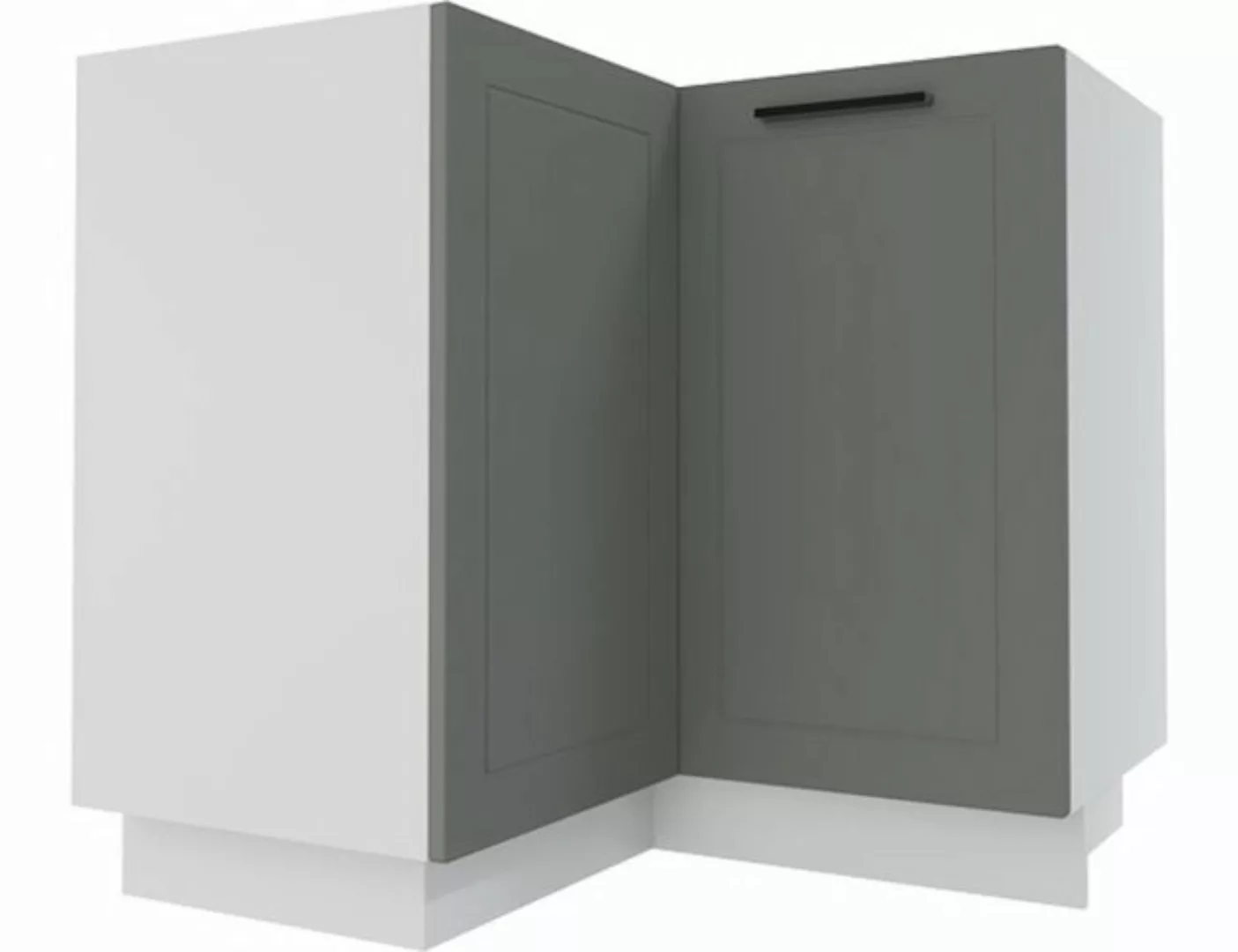 Feldmann-Wohnen Eckschrank Kvantum (Kvantum, 1-St) 84cm Front-, Korpusfarbe günstig online kaufen