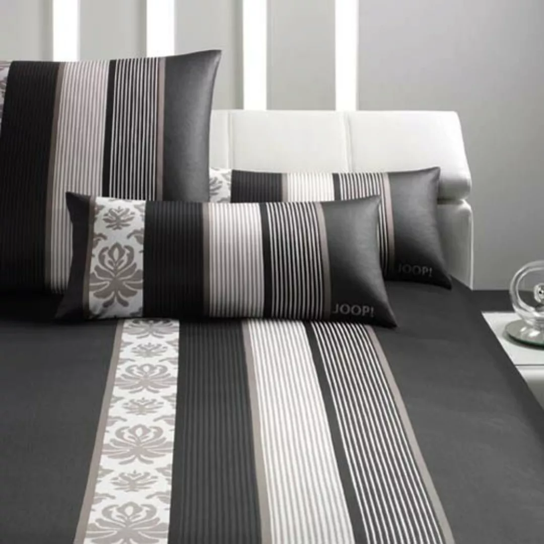 JOOP Bettwäsche Ornament Stripe schwarz 4022-09 günstig online kaufen